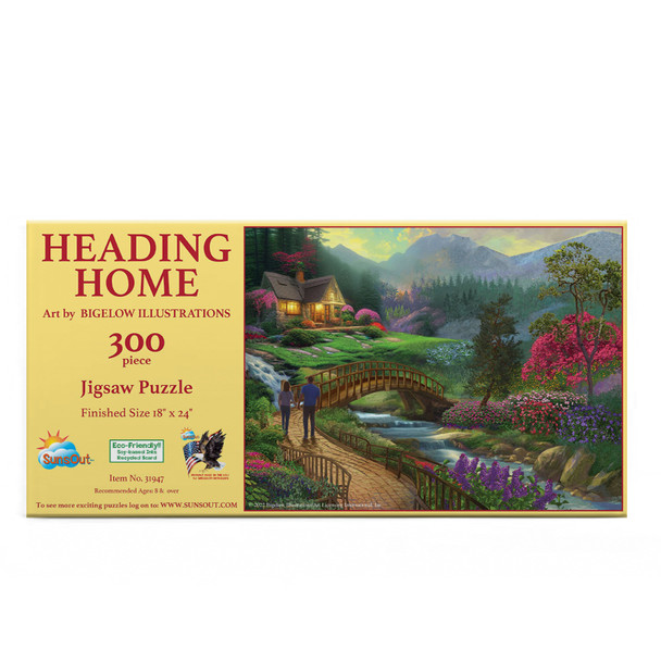 SUNSOUT INC - Heading Home - 300 pc Jigsaw Puzzle by Artist: Bigelow Illustrations - Finished Size 18" x 24" Nature - MPN# 31947