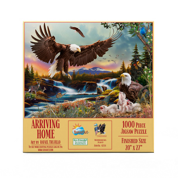 SUNSOUT INC - Arriving Home - 1000 pc Jigsaw Puzzle by Artist: Rafael Trujillo - Finished Size 20" x 27" - MPN# 42354