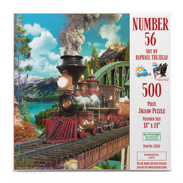 SUNSOUT INC - Number 56 - 500 pc Jigsaw Puzzle by Artist: Rafael Trujillo - Finished Size 18" x 24" - MPN# 42365