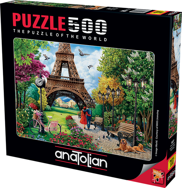 Anatolian Puzzle - Spring in Paris - 500 pc Jigsaw Puzzle - # 3627