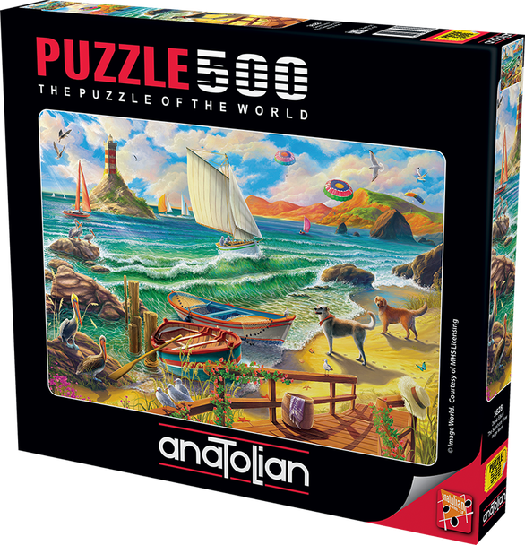 Anatolian Puzzle - The Seashore View - 500 pc Jigsaw Puzzle - # 3628