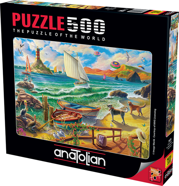 Anatolian Puzzle - The Seashore View - 500 pc Jigsaw Puzzle - # 3628