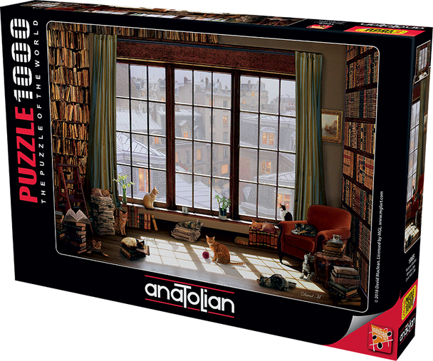 Anatolian Puzzle - Window Cats - 1000 pc Jigsaw Puzzle - # 1065