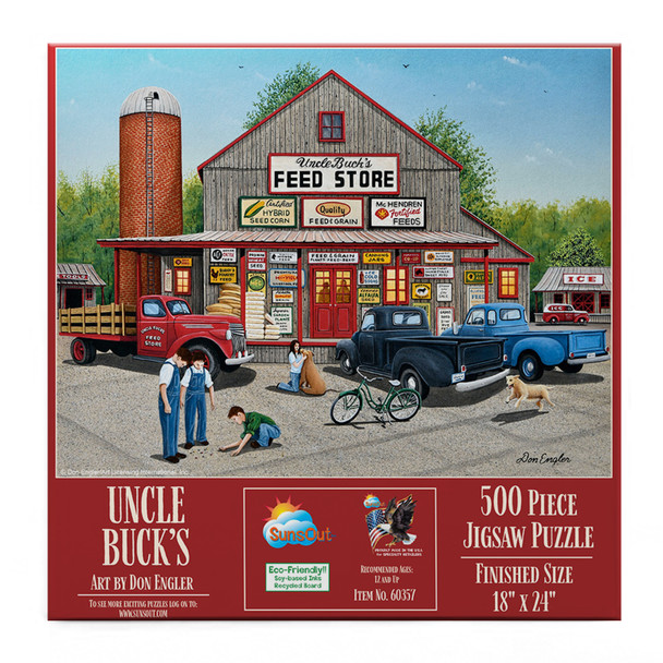 SUNSOUT INC - Uncle Buck's - 500 pc Jigsaw Puzzle by Artist: Don Engler - MPN # 60357