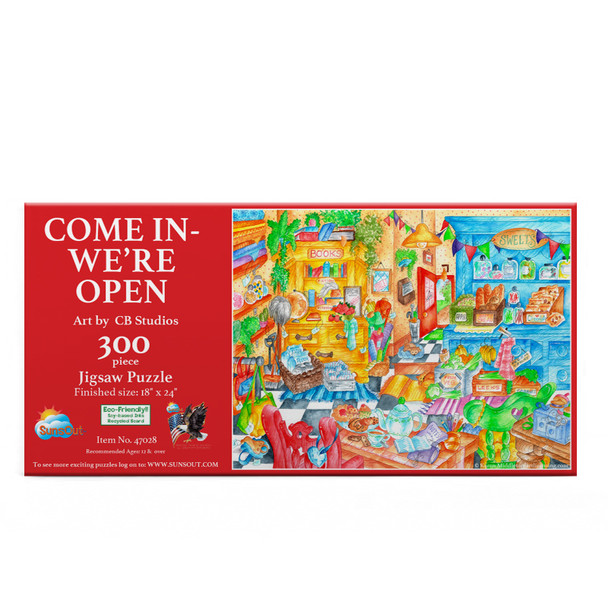 SUNSOUT INC - Come In - We're Open - 300 pc Jigsaw Puzzle by Artist: CB Studios - MPN # 47028