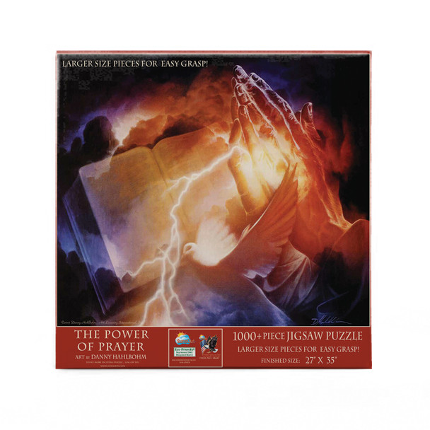SUNSOUT INC - The Power of Prayer - 1000 pc Large Pieces Jigsaw Puzzle by Artist: Danny Hahlbohm - Finished Size 27" x 35" - MPN# 18687