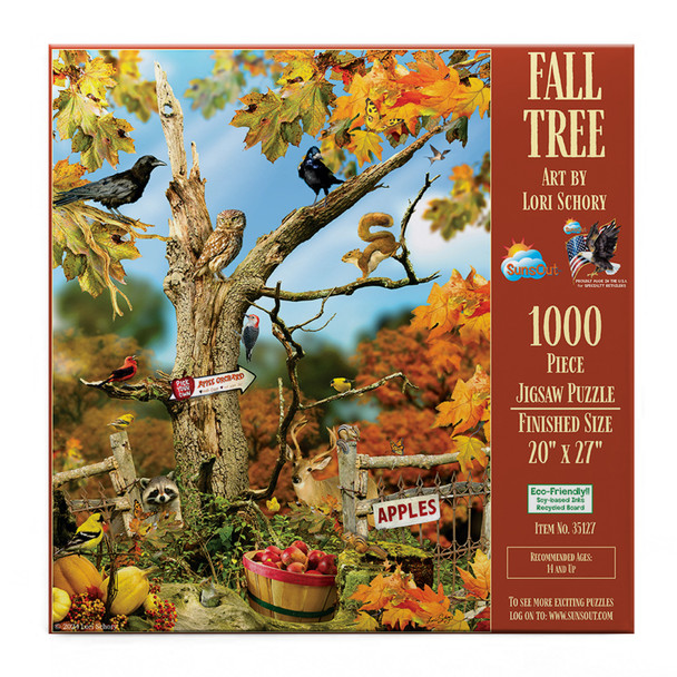 SUNSOUT INC - Fall Tree - 1000 pc Jigsaw Puzzle by Artist: Lori Schory - Finished Size 20" x 27" - MPN# 35127