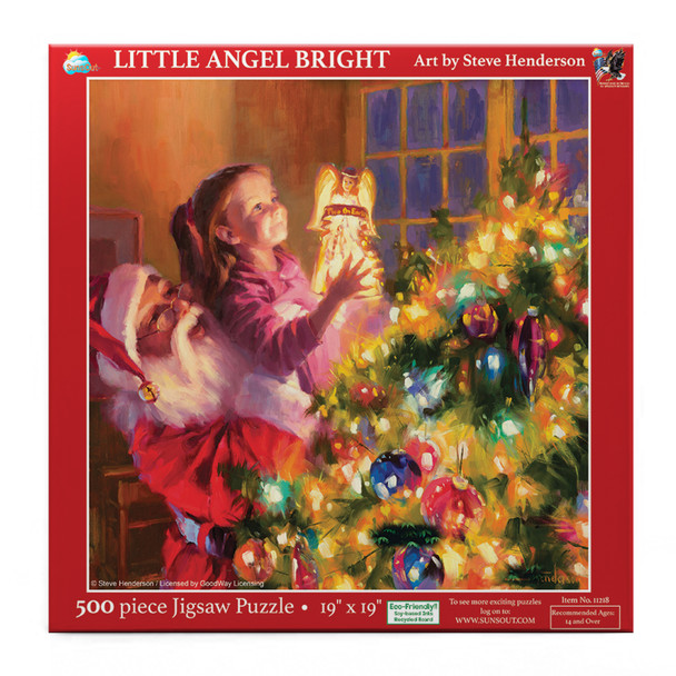 SUNSOUT INC - Little Angels Bright - 500 pc Jigsaw Puzzle by Artist: Steve Henderson - Finished Size 19" x 19" - MPN# 11218