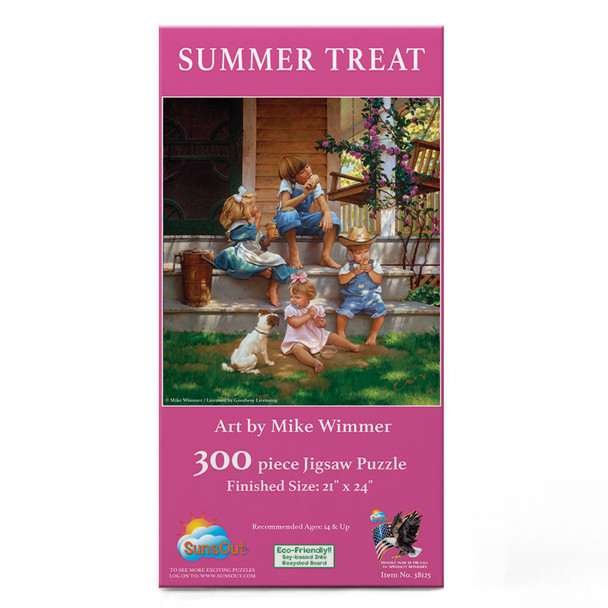 SUNSOUT INC - Summer Treat - 300 pc Jigsaw Puzzle by Artist: Mike Wimmer - Finished Size 18" x 24" - MPN# 38125
