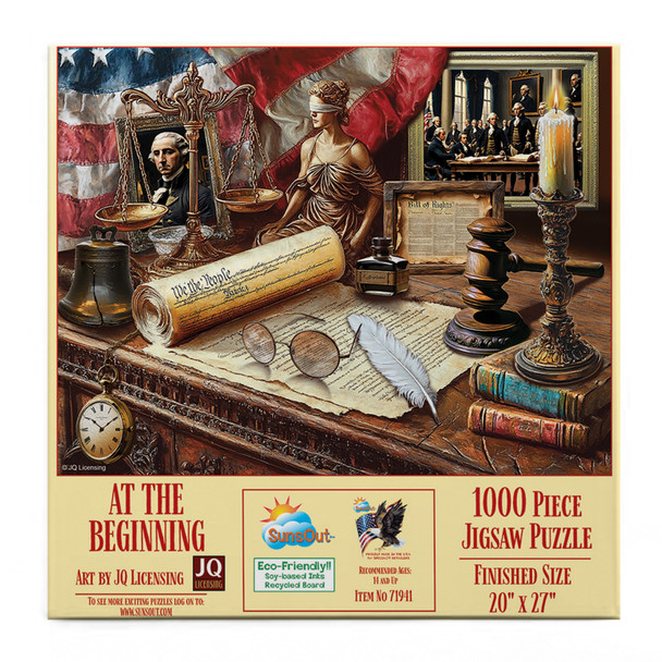 SUNSOUT INC - At the Beginning - 1000 pc Jigsaw Puzzle by Artist: JQ Licensing - Finished Size 19.25" x 26.625" - MPN# 71941