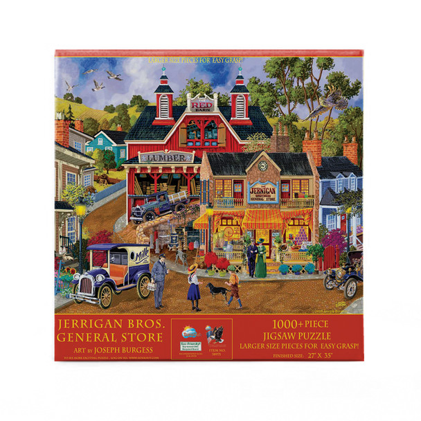 SUNSOUT INC - Jerrigan Bros General Store - 1000 pc Large Pieces Jigsaw Puzzle by Artist: Joseph Burgess - Finished Size 27" x 35" - MPN# 38971