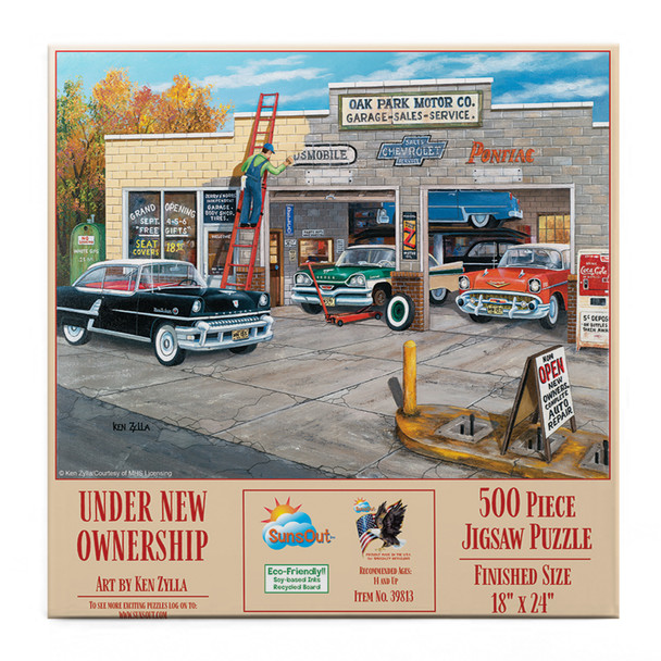 SUNSOUT INC - Under New Ownership - 500 piece Jigsaw Puzzle for Adults by Artist: Ken Zylla - Finished Size 18" x 24" - MPN# 39813