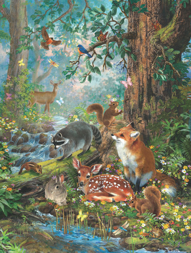 Takashi Murakami Korpokkur in the Forest Jigsaw Puzzle (825