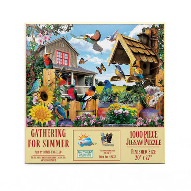 SUNSOUT Afternoon Chores 1000 Piece Jigsaw Puzzle - 20x27 Inch Rafael Trujillo Art