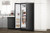 22-CU. FT. SIDE BY SIDE REFRIGERATOR W/ WATER DISPENSER AND ICE MAKER - BLACK