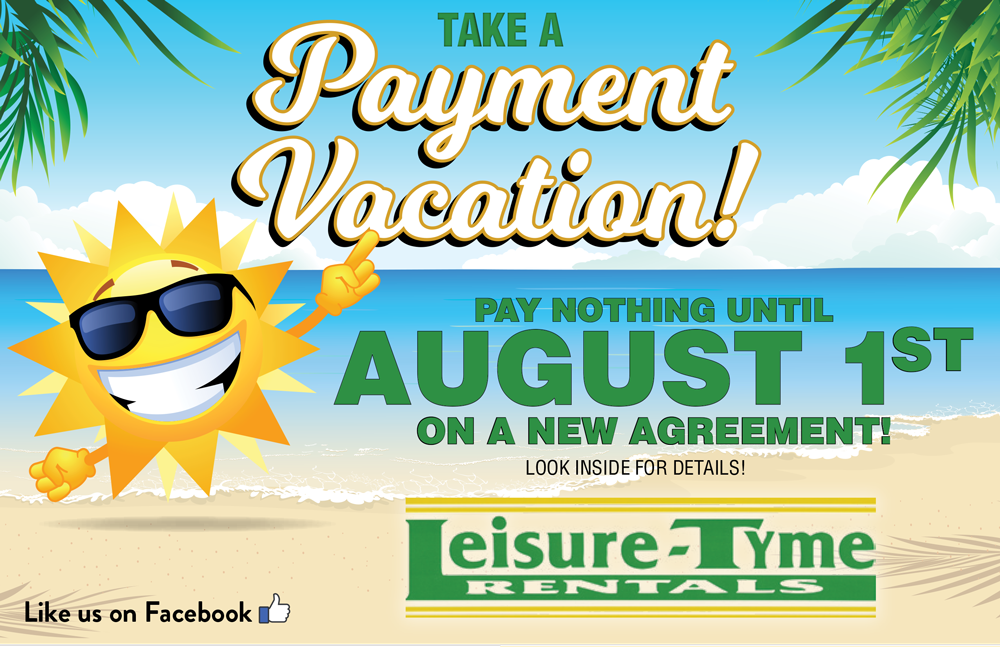 Central North Carolina's Rent To Own Store Sale(s) Leisure Tyme Rentals