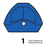 NCIS #872 | Blue OZ.1i | RH | Standard | 33"/73° | True Temper Steel Black