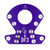 #1599 Purple DF3 Armlock RH 41"/75°/7°L Gears Black
