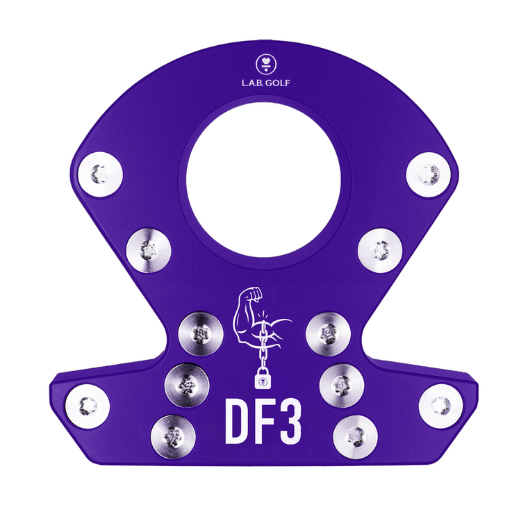#1599 Purple DF3 Armlock RH 41"/75°/7°L Gears Black