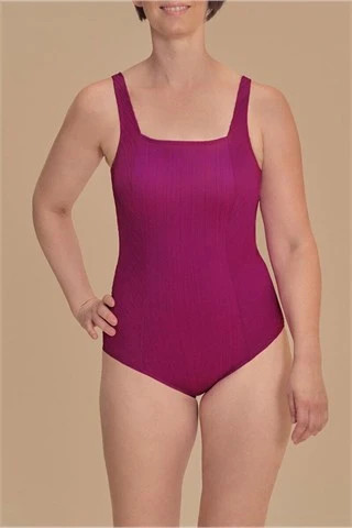 Treviso One-Piece Swimsuit - Berry