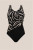 Turin Full-Bodice Swimsuit - Black/Quartz sand