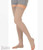 Juzo Dynamic Cotton Thigh stockings with top border