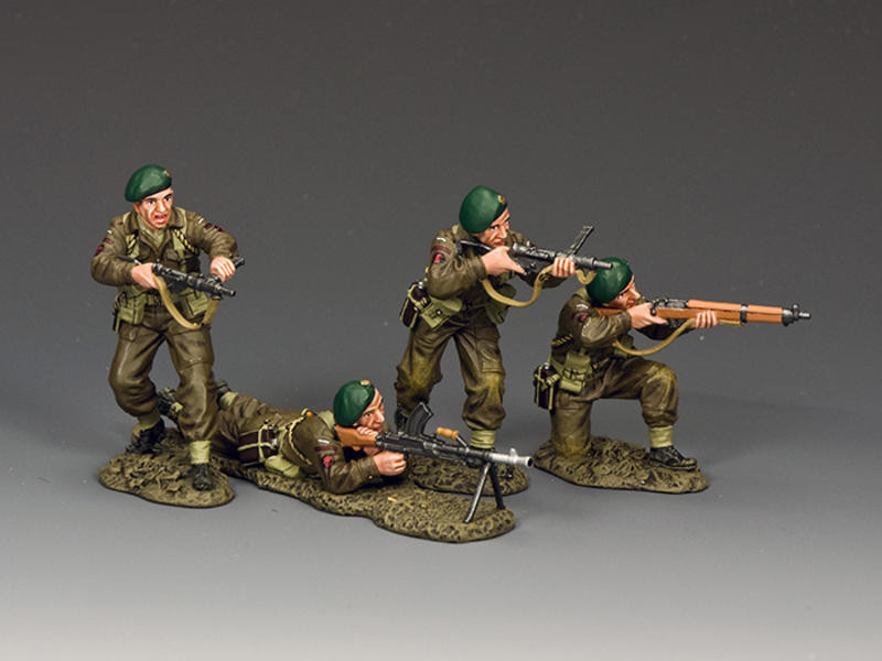 King & Country DD331 – Set De Commandos Français Libres, Neuf En Boîte