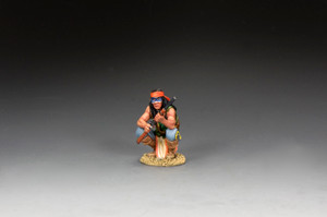 KCTRW192 Black Knife' Crouching Apache Warrior KCTRW192 Black Knife' Crouching Apache Warrior