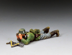 KCWH127 Lying Prone Wehrmacht Officer