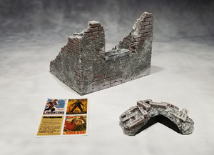 LPMBLD002W Ruined Wall (U-Winter) LPMBLD002W Ruined Wall (U-Winter)