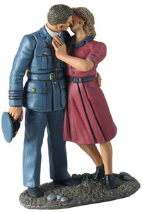 BR25025 I'll Be Seeing You - RAF Pilot and Girl Kissing Goodbye -Two figure set in box