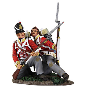 BR36130 "Die Hard" - British 44th Foot Kneeling to Meet Cavalry & British 44th Foot Kneeling Wounded  (Limited Edition of 400 Sets) BR36130 "Die Hard" - British 44th Foot Kneeling to Meet Cavalry & British 44th Foot Kneeling Wounded  (Limited Edition of 400 Sets)
