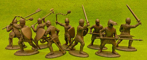 60HYW03W  Dismounted Men-At-Arms & Armati (White) 60HYW03W  Dismounted Men-At-Arms & Armati (White)