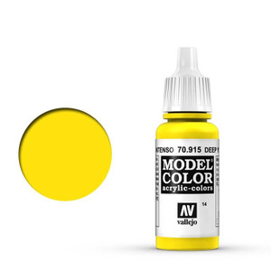 AV70915 Vallejo Model Colour #014 Deep Yellow 17 ml Acrylic Paint [70915]