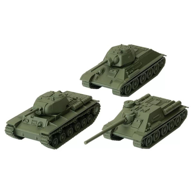 WOT64 World of Tanks Miniatures Game U.S.S.R. Tank Platoon (T-34, KV-1s, SU-100)
