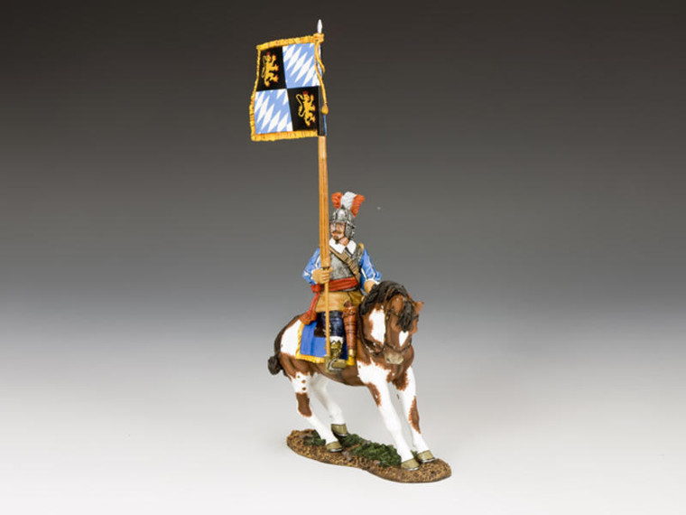 KCPnM059 Royalist Mounted Flagbearer, The English Civil War