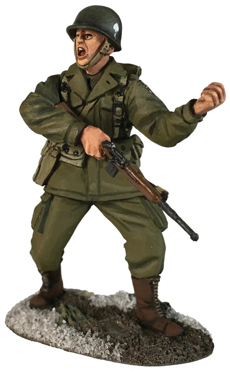 BR25067 U.S. 101st Airborne Officer in M-43 Jacket Directing Movement, Winter 1944-45 - Single figure in box