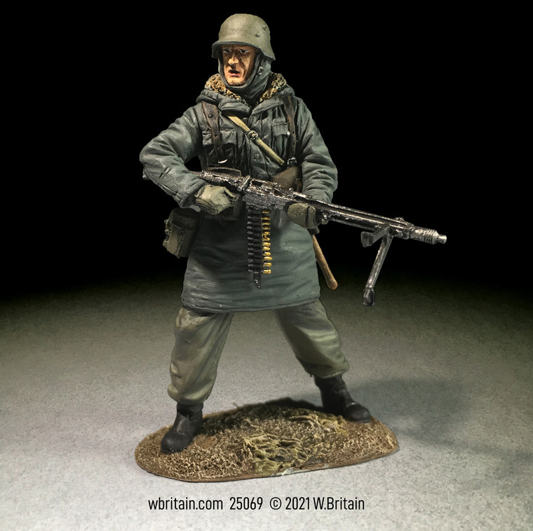 BR25069 Waffen SS Grenadier in Kharkov Parka with MG42 - Single figure in box