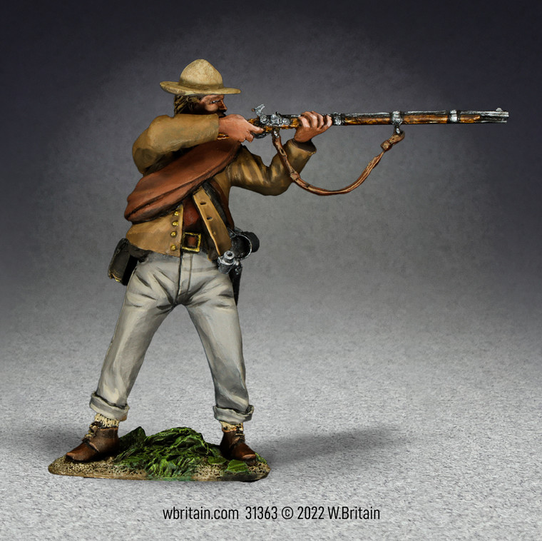 BR31363 Confederate Infantry Standing Firing, No.4