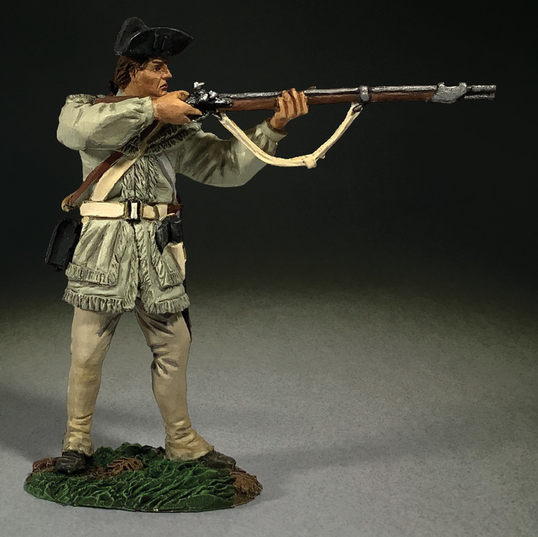 BR16069 Continental Line in Hunting Shirt Standing, Firing