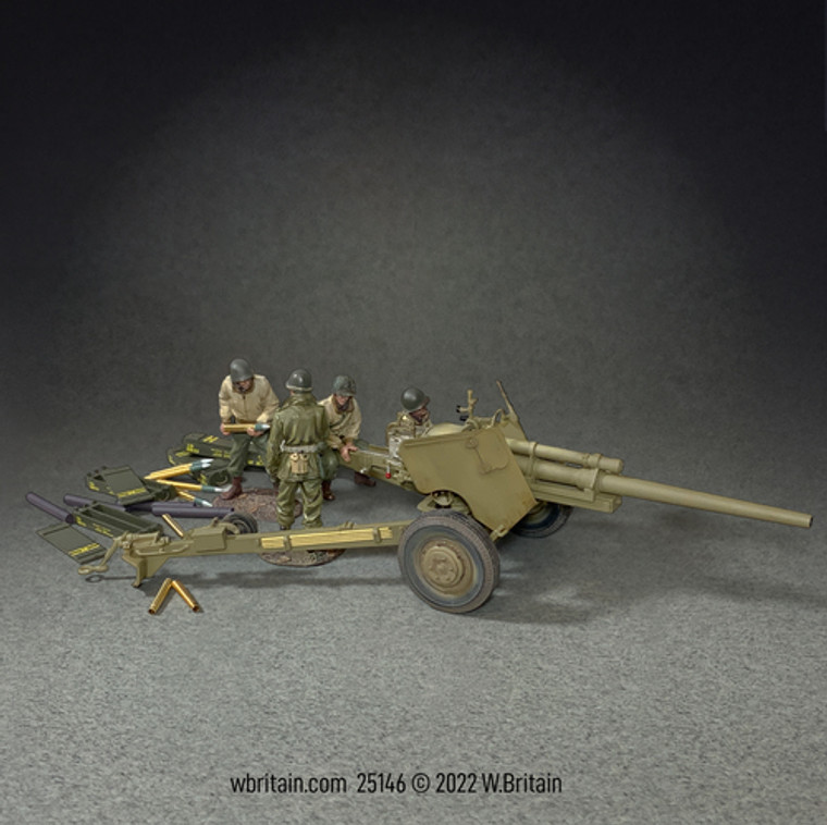 BR25146 Advance to the Rhine U.S. M5, 3-Inch Anti-Tank Gun and 3 Man Crew