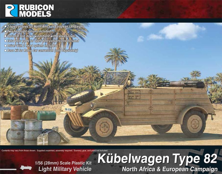RU28G32 Kubelwagen Type 82 Light Military Vehicle