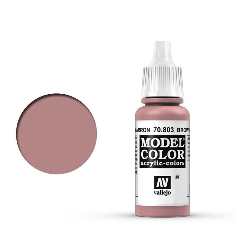 AV70803 Vallejo Model Colour #038 Brown Rose 17 ml Acrylic Paint [70803]