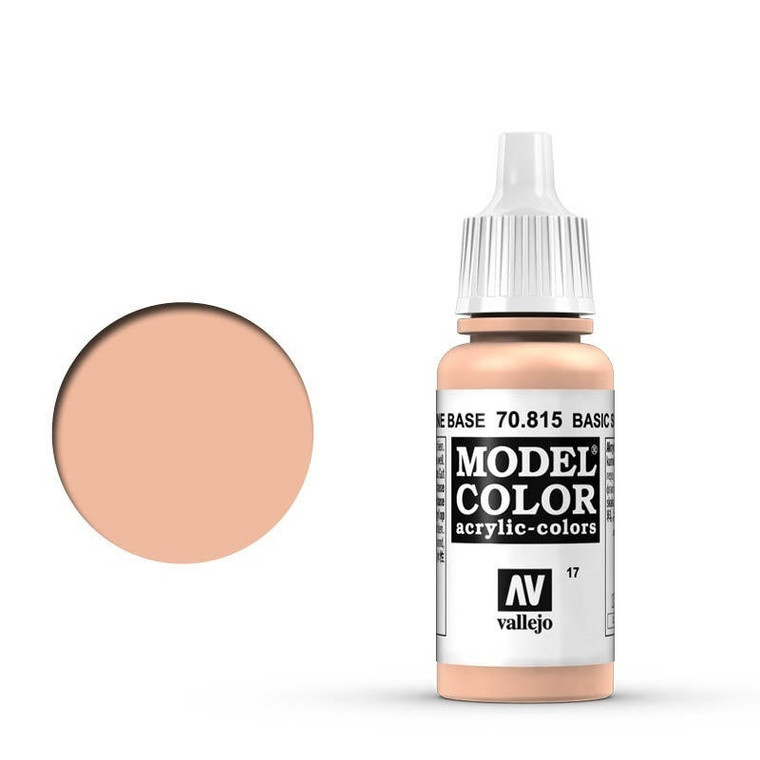 AV70815 Vallejo Model Colour #017 Basic Skin Tone 17 ml Acrylic Paint [70815]