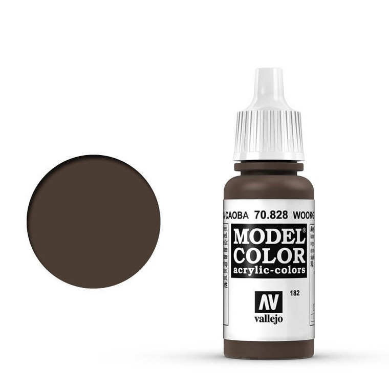 AV70828 Vallejo Model Colour #182 Transparent Woodgrain 17 ml Acrylic Paint [70828]