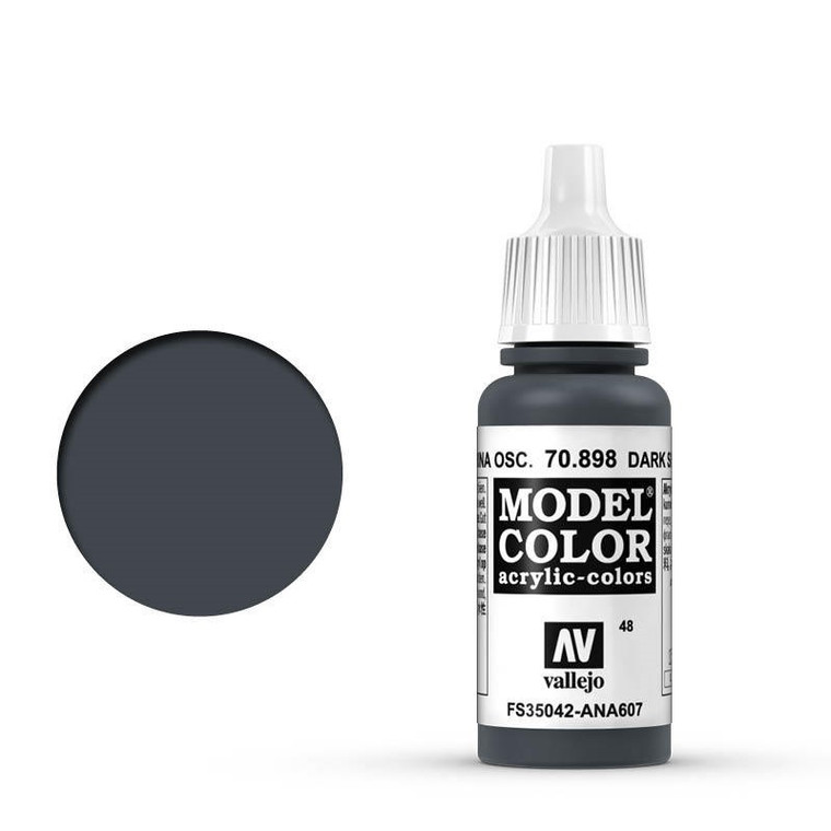 AV70898 Vallejo Model Colour #048 Dark Sea Blue 17 ml Acrylic Paint [70898]