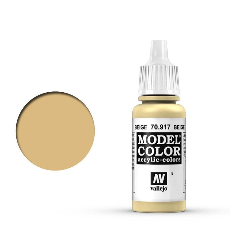 AV70917 Vallejo Model Colour #008 Beige 17 ml Acrylic Paint [70917]