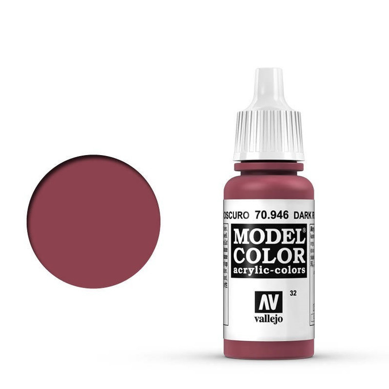 AV70946 Vallejo Model Colour #032 Dark Red 17 ml Acrylic Paint [70946]