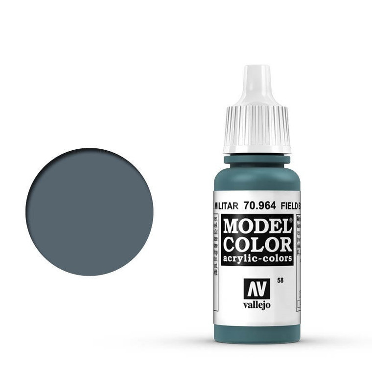 AV70964 Vallejo Model Colour #058 Field Blue 17 ml Acrylic Paint [70964]