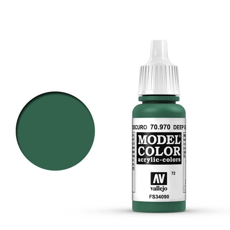 AV70970 Vallejo Model Colour #072 Deep Green 17 ml Acrylic Paint [70970]